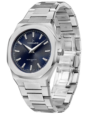 TORNADO Men's Analog Blue Dial Watch - Premium  from shopiqat - Just $43.900! Shop now at shopiqat