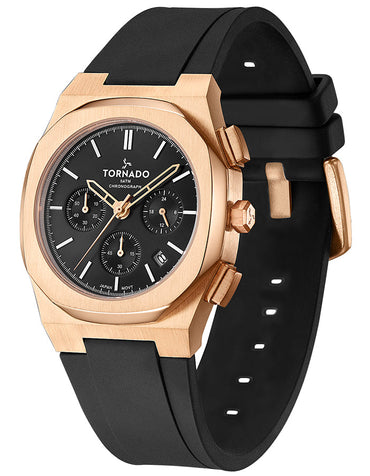 TORNADO Men's Chronograph Black Dial Watch - Premium  from shopiqat - Just $44.0! Shop now at shopiqat