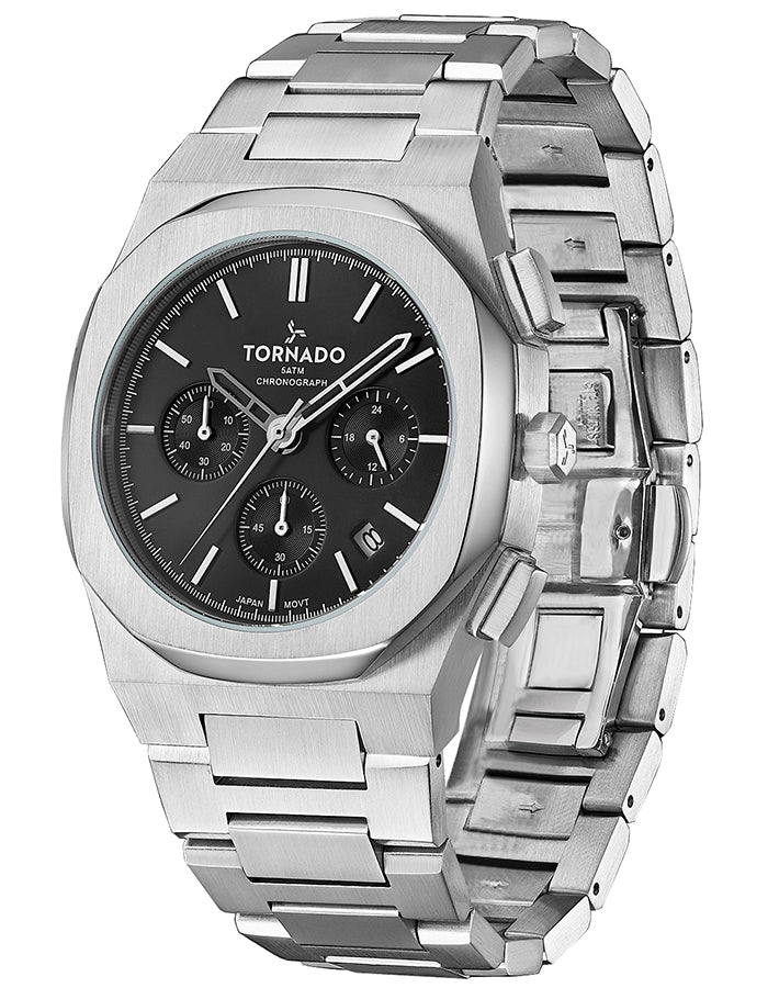 TORNADO Men's Chronograph Black Dial Watch - Premium  from shopiqat - Just $49.0! Shop now at shopiqat