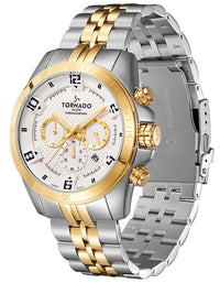 Tornado Men's Chronograph White Dial Watch - Premium  from shopiqat - Just $44.900! Shop now at shopiqat