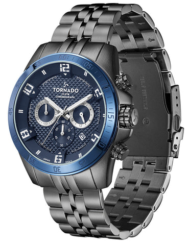 Tornado Men's Chronograph Blue Dial Watch - Premium  from shopiqat - Just $45.900! Shop now at shopiqat