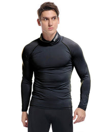 SHOPIQAT Men's New High-Neck High-Elastic Tight Sports Long-Sleeved T-Shirt - Premium  from shopiqat - Just $8.450! Shop now at shopiqat