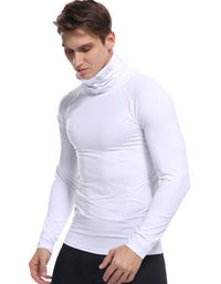 SHOPIQAT Men's New High-Neck High-Elastic Tight Sports Long-Sleeved T-Shirt - Premium  from shopiqat - Just $8.450! Shop now at shopiqat